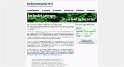 Desktop Screenshot of kredietrenteoverzicht.nl