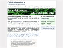 Tablet Screenshot of kredietrenteoverzicht.nl